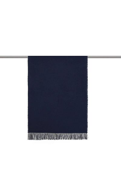 Bursa İpek Navy Blue Double Sided Winter Shawl