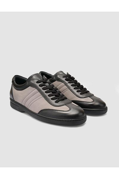 Cabani 100% Genuine Leather Black Men's Casual Shoes