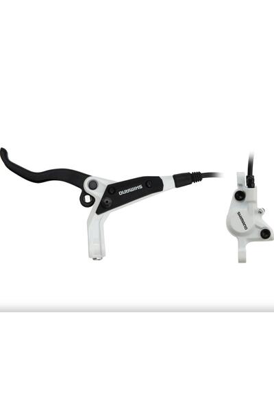 Shimano BL-M445 Bisiklet Ön Fren Takımı Hidrolik Disk Fren Sol Takım Beyaz Kaliper+Balata Dahil