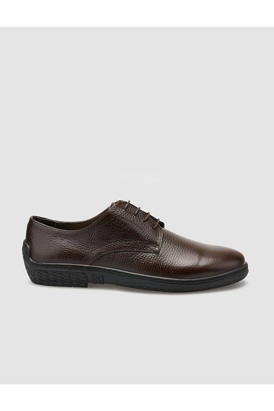 Cabani 100% Genuine Leather Brown Men's Casual Shoes