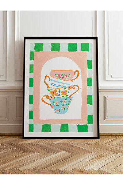 HOMEPACK Tekli Ahşap Çerçeveli Tablo Tek Parça Poster Tablo TK/815