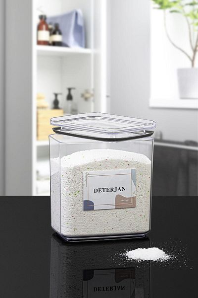 Okyanus Home Detergent Vacuum Rectangular 2.1 Lt Storage Container