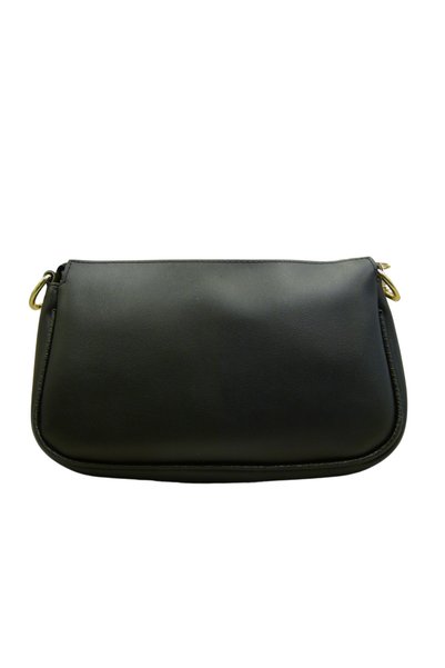 GOYÊT Glorya Women's Black Two-Compartment Zippered Shoulder and Cross Adjustable Strap Bag