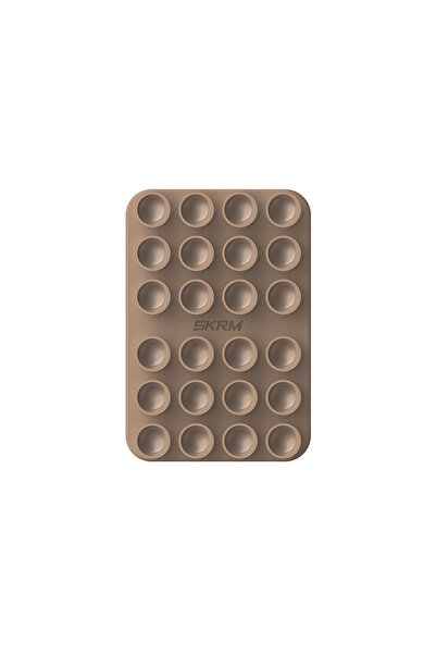 Skinarma Stax Magnetik Vakumlu Düz Zemin Telefon Tutucu Kahverengi