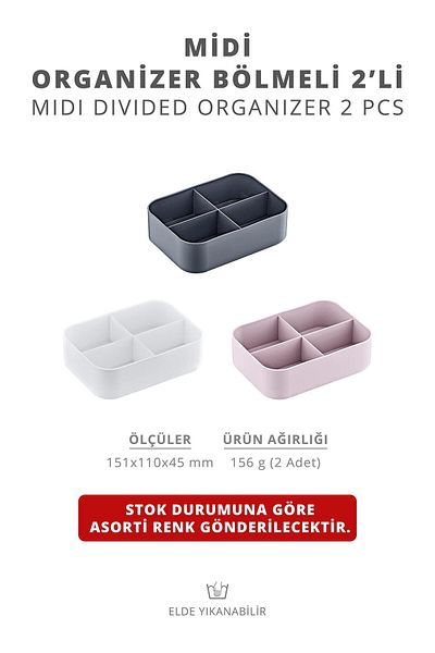 Okyanus Home 2 Organizer πολλαπλών χρήσεων με Midi θήκες