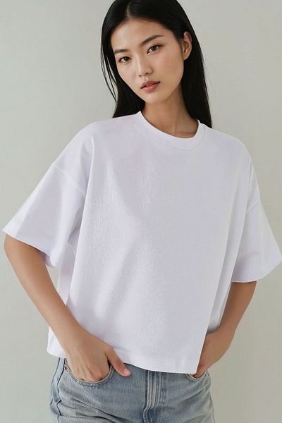 Hiccup Βαμβακερό μπλουζάκι Oversized Crew Neck