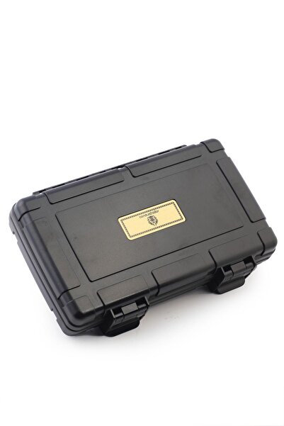CONQUİSTADOR Black Travel Humidor 4'lü 60-64 Rıng- Seyahat Humidoru
