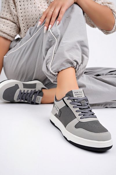 pasyone Pantofi casual gri pentru damă