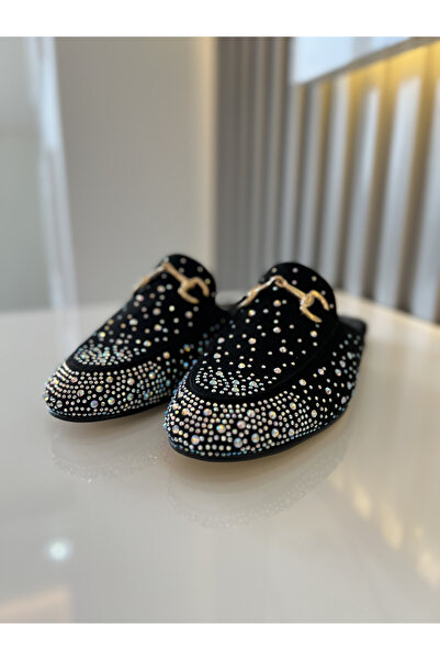 M&B Papuci de damă cu detaliu de piatră, mărimea 36 43