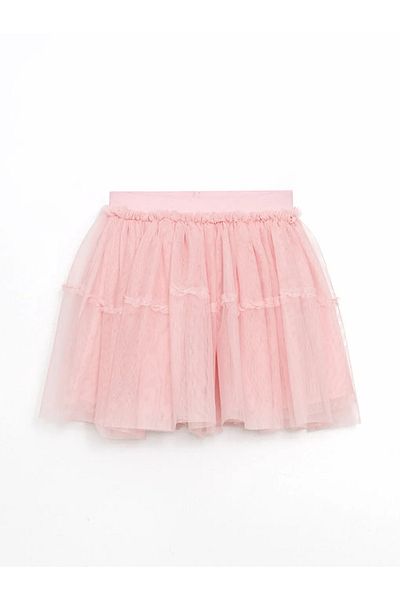 LC Waikiki Lcw Kids Pink Girls' Tutu Skirt with Elastic Waist