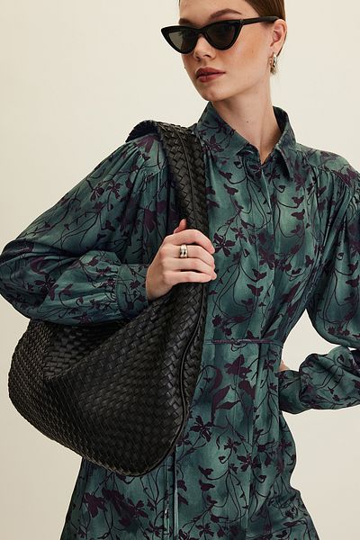 Manuka Schwarze Frances Mesh Big Bag