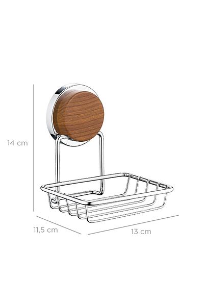 Okyanus Home Ξύλινο μοτίβο Magic Fix Magic Sticky Chrome Dry Soap Dispenser