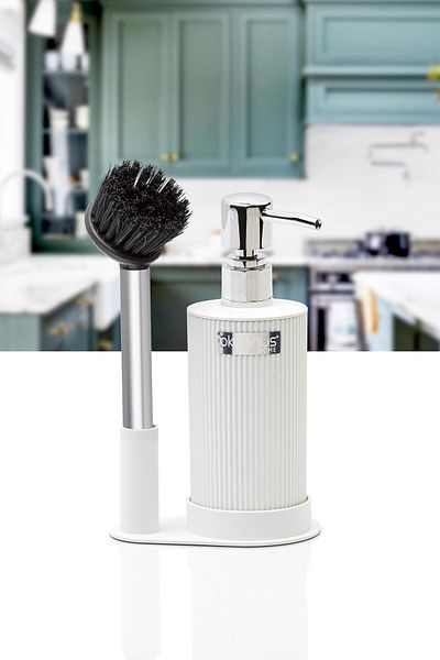 Okyanus Home Διανομέας υγρού σαπουνιού White Brush