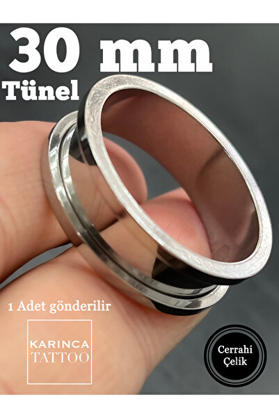 Karınca Piercing 30 mm Tünel Piercing %100 316L Cerrahi Çelik