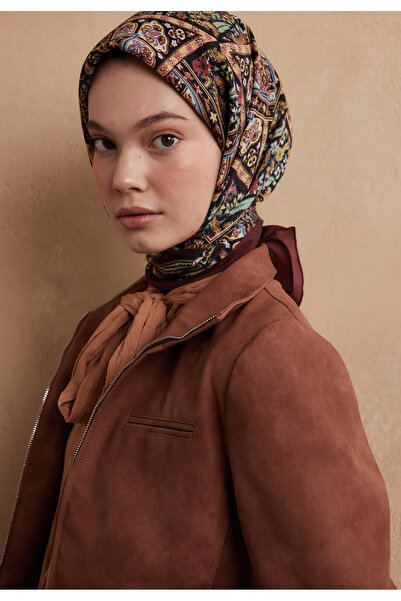 Fresh Nordic Paisley Pattern Cotton Silk Remover Copper