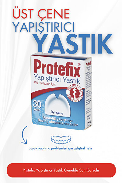 Protefix Diş Protezleri Için Üst Çene Yapıştırıcı Yastık 30 Adet