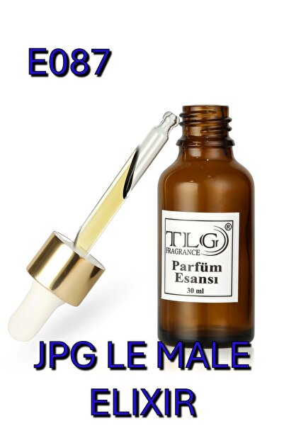 TLG E087 Jpg Le Male Elixir Alkolsüz Erkek Parfüm Esansı, 30 ml