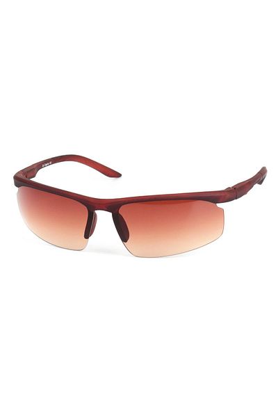 Di Caprio Men's Brown Uv400 Protection Rectangular Model Sunglasses