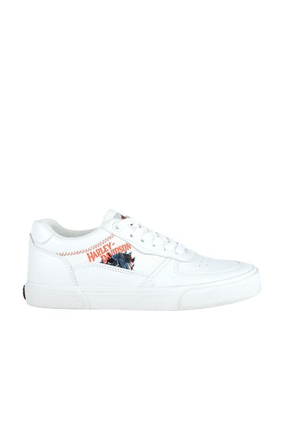 Harley Davidson 023m100380 Orlando White/textile Leather Men's Sneaker