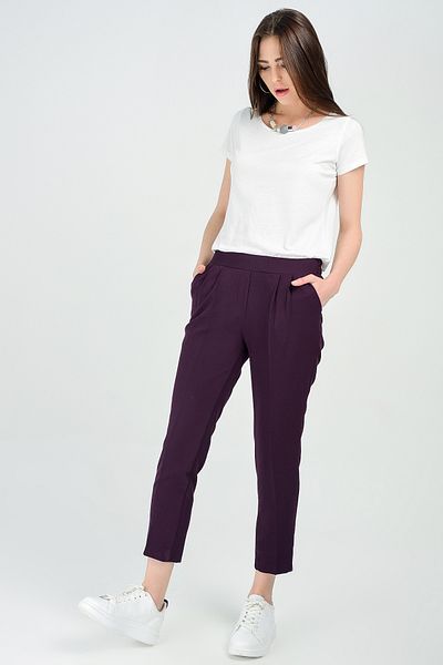 Sense Pantaloni din material cu talie elastică |   Pnt19017 Murdum