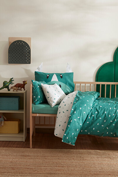 Karaca Home 100% Cotton Baby Duvet Cover Set - Green