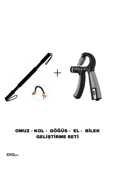 Leyaton El Kol Bilek Omuz Kas Göğüs Geliştirme Seti Bükbük Egzersiz Yayı Ve S...