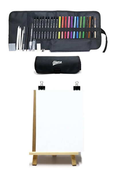 arttone Lyra Karakalem Rulo Bez Çantalı Eskiz Duralit Seti