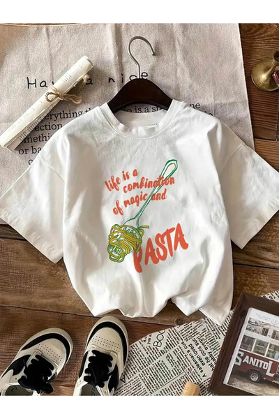 npLStore Tricou oversize cu imprimeu tort pentru femei