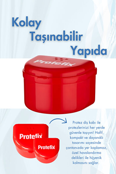 Protefix Aktif Temizleyici Diş Protezleri Için 32 Tablet Protez Kabı Hediyeli