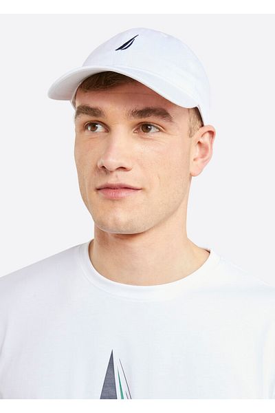 Nautica Unisex White Cap - Stylish Lightweight for Sophisticated Summer Style