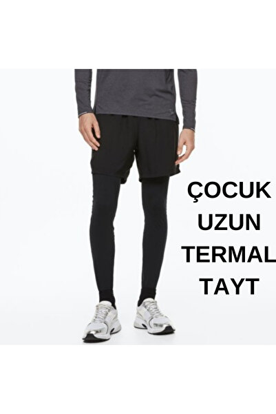 RUTBİL SPORTS ÇOCUK UZUN FUTBOL TAYTI-ÇOCUK UZUN BASKETBOL TAYT-İÇLİK TERMAL TAYT-ÇOCUK SPOR TAYT SİYAH BEYAZ 2'Lİ