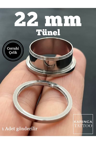 Karınca Piercing 22 mm Tunnel Piercing 100% 316L Surgical Steel
