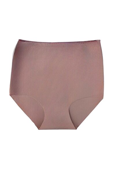 DONLİZZA Dikişsiz Yüksek Bel Lazer Kesim külot Siyah Ekru Vizon 3 Adet