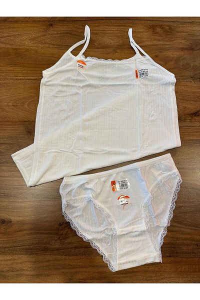 İlke Women's Breathable Fabric Tank Top Panties Set