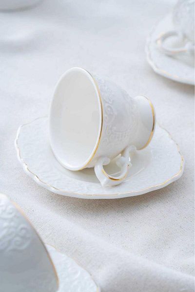 ACAR Syt-06058 Angela Gold Set of 6 Coffee Cups