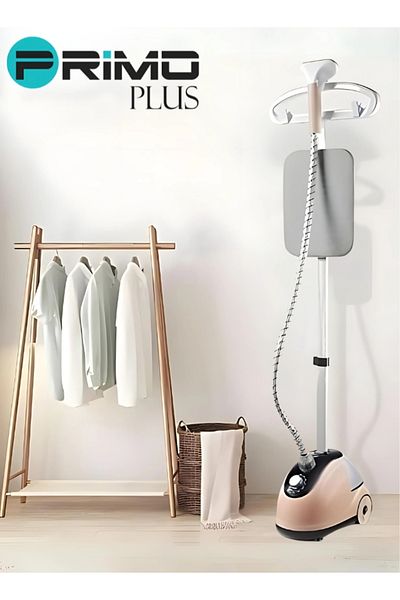 Primo Plus Professional Garment Steamer, Flatbed Vertical Steamer, 2000W, Fast Heating with 1.8L Water Tank