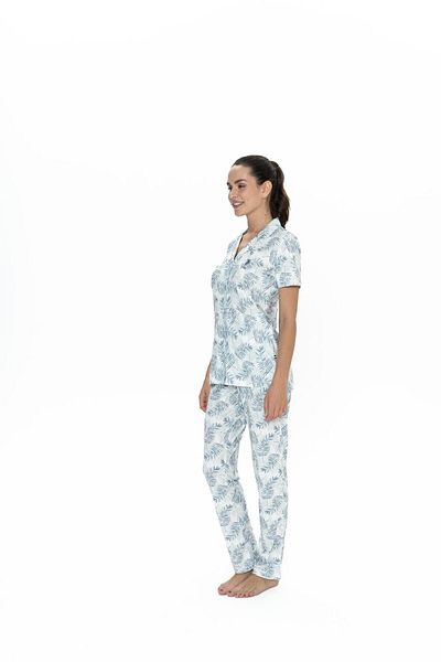 U.S. Polo Assn. Costum de pijama cu nasturi pentru femei Polo Us, 50% bumbac 50% modal