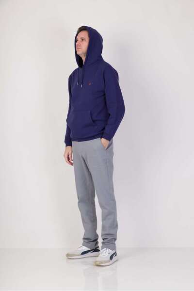 ACC WEAR Premium Kapişonlu Sweatshirt Lacivert %100 Pamuk