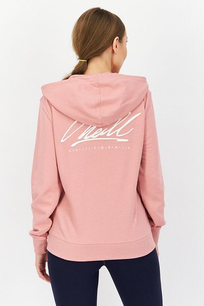 O'Neill Women Hooded Long Sleeve Embroidered Logo Sweatshirt, Pink