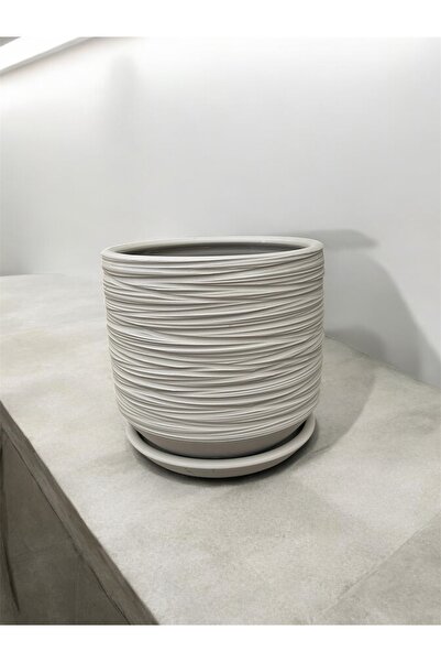 egesaksı Büyük boy mat siyah sırlı tornalı kazan kil saksı 🪴