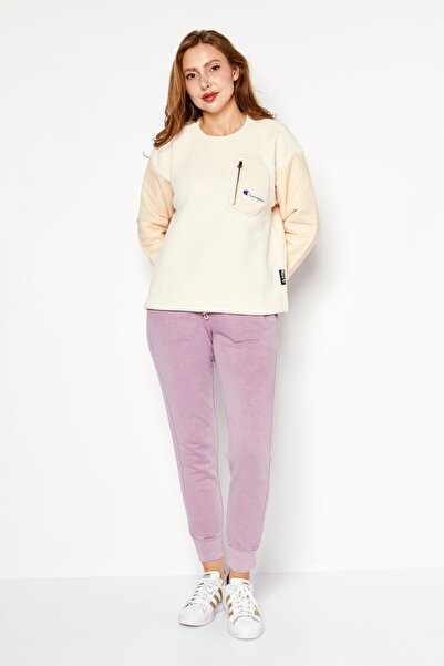 Champion Women Sportswear Fit Long Sleeves Outdoors Sweatshirts, Beige