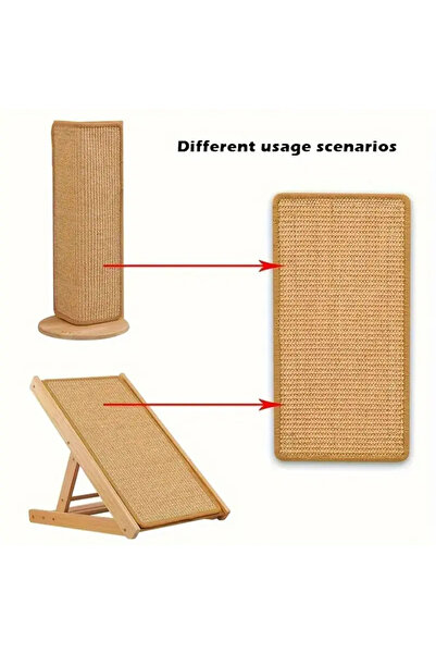 Choice 30x60cm Natural Sisal Cat Scratcher Mat Cat Scratch Mats Horizontal Cat Floor Scratching Pad Rug Pro