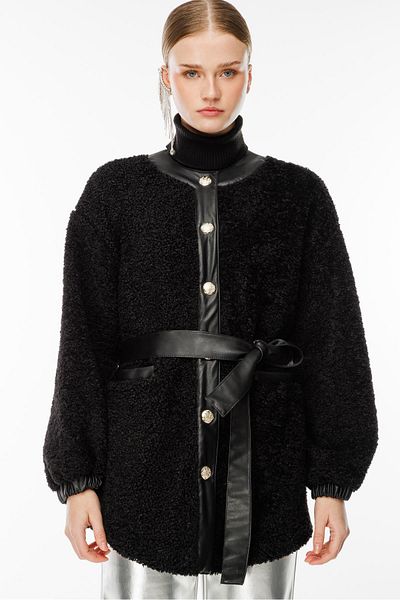 Ghisa Black Cap - Belted Design
