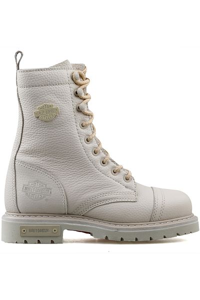 Harley Davidson Colmar Beige Leather Boots & Bootie