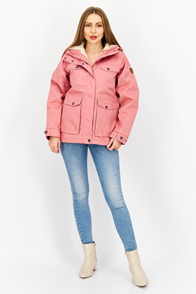 Trespass Women Solid Fleece Puffer Jacket, Pink