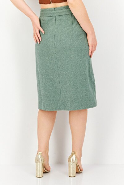 Alfani Women Herringbone Pattern Midi Skirt, Sage