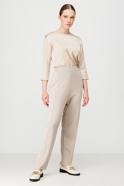 Ghisa Knitwear Trousers Stone