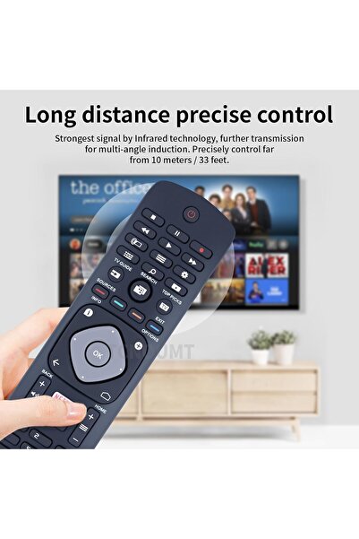 AWH Universal Remote for Philips LED TV 50PUT6103 55PUT6103 32PHT5102 43PFT5102 50PUT6102 & More