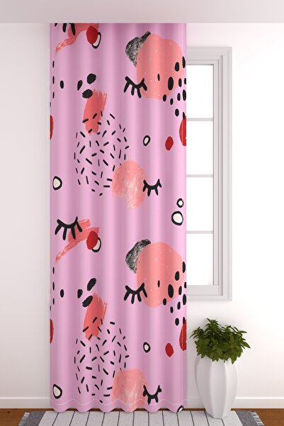 ZÜPER TEKSTİL Güneşlik Perde Çocuk Odası Geometrik Şekiller Çocuk Odası Odası...