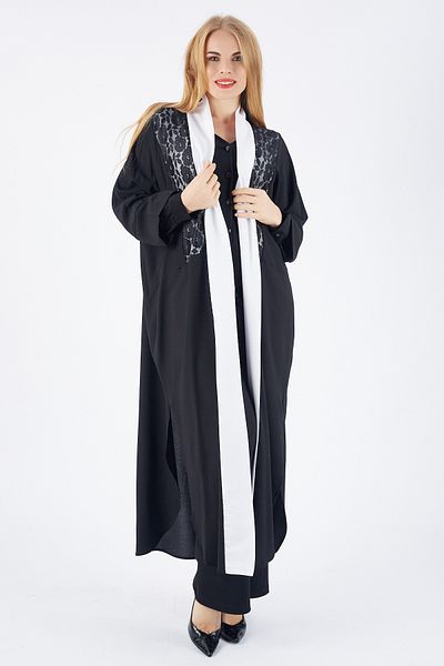 Sense Babil Fabric Kimono_kmn31526 Μαύρο